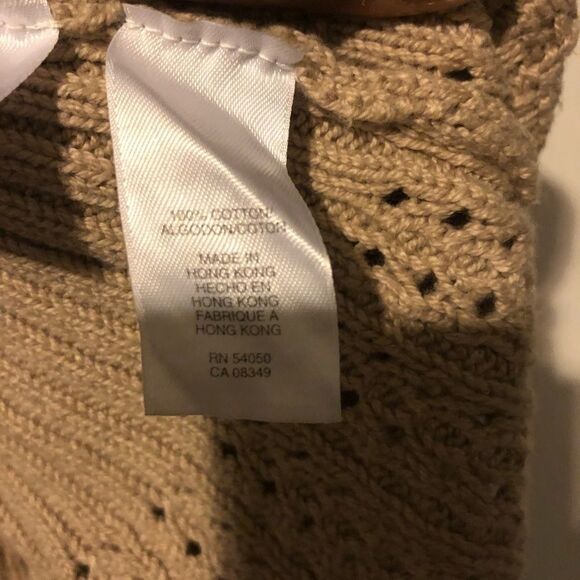 Jones New York camel 1 button knitted cardigan sz XL - Picture 6 of 9